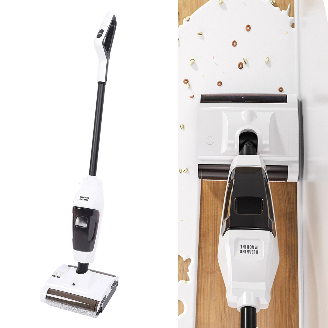 GrinduxPro belaidis grindų plovimo siurblys – Dvigubas Valymas Vienu Judesiu