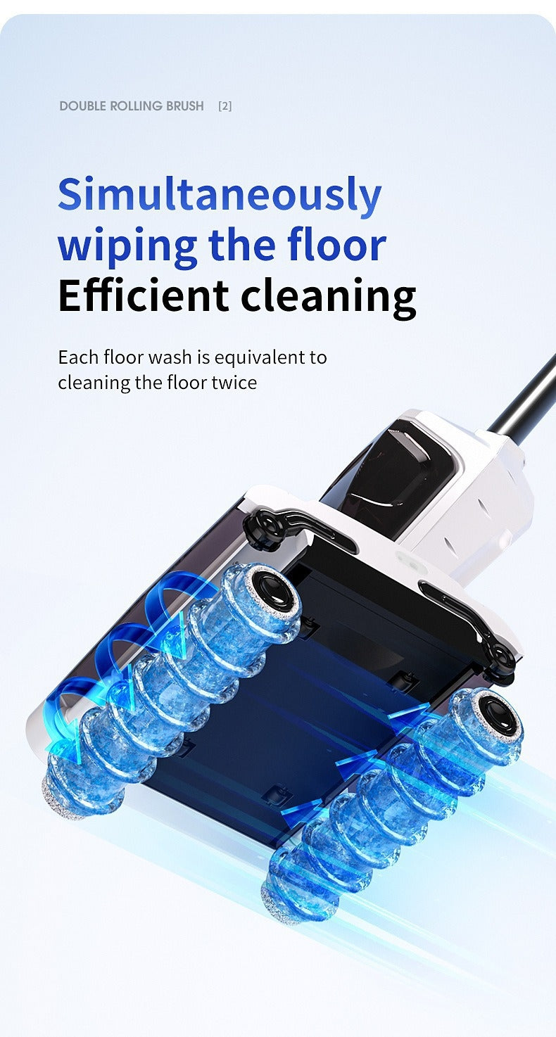 GrinduxPro belaidis grindų plovimo siurblys – Dvigubas Valymas Vienu Judesiu