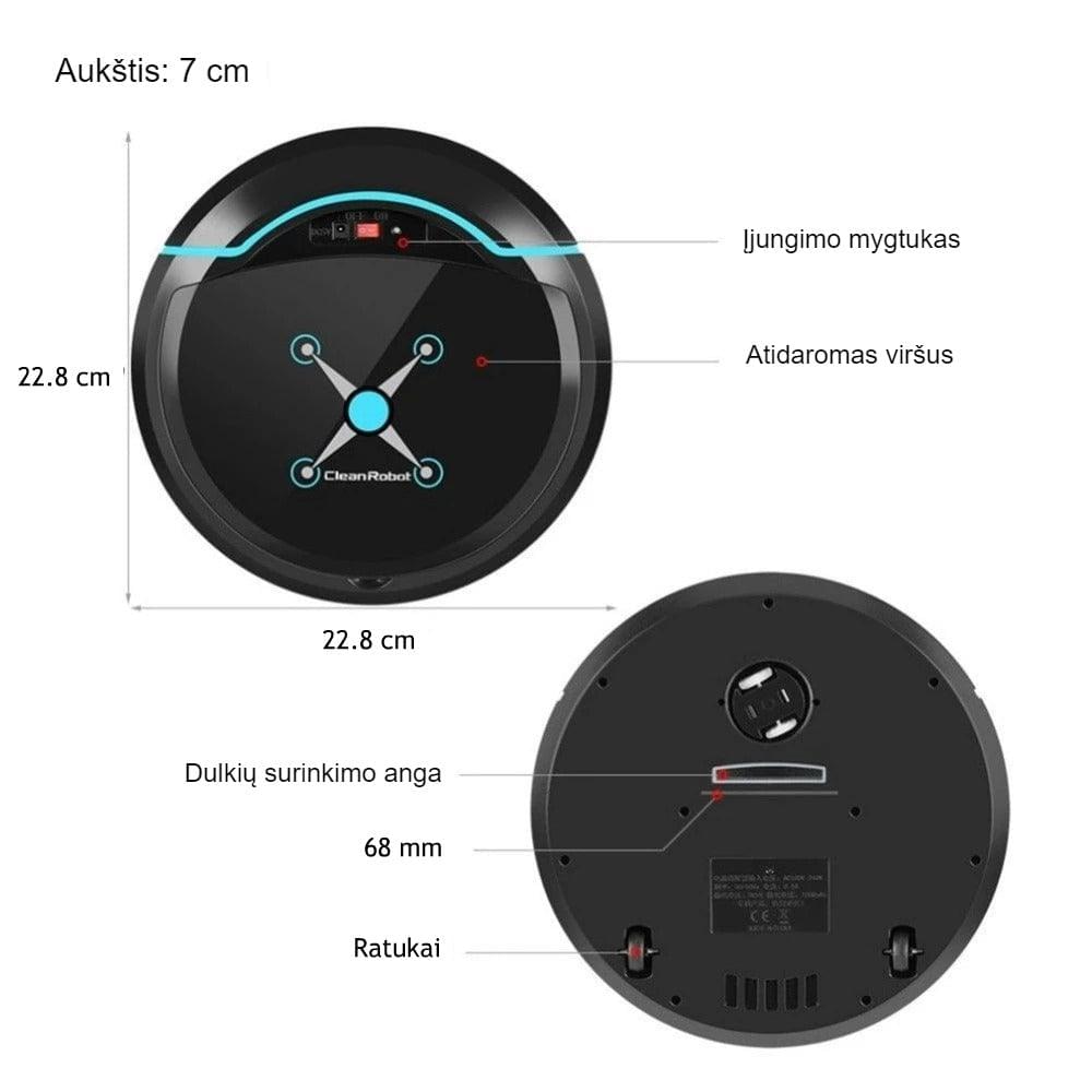 Automatinis dulkių siurblys-robotas - švarūs namai be jokio vargo