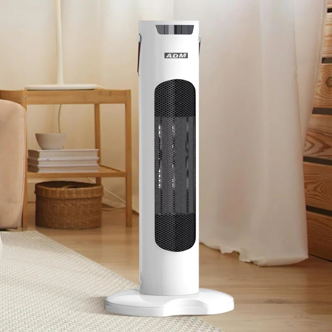 ADPro Šildymo ir Vėsinimo Ventiliatorius 2 in 1 su LED Ekranu - Gaivus Vėjas arba Šilumos Tiekimas