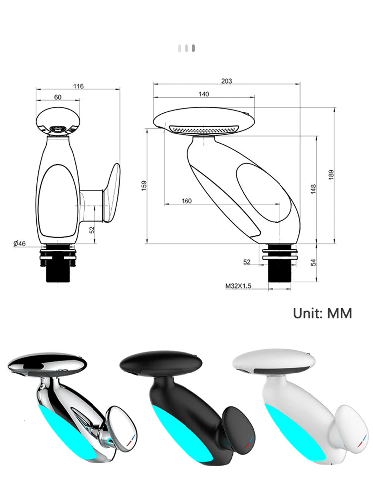 Droveno LED išmanus maišytuvas – futuristinis sprendimas namų komfortui be ribų