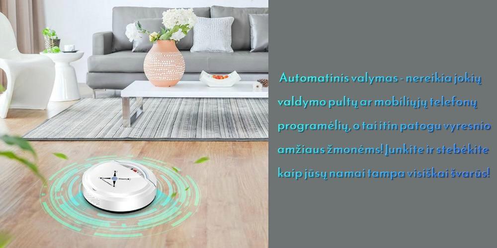 Automatinis dulkių siurblys-robotas - švarūs namai be jokio vargo