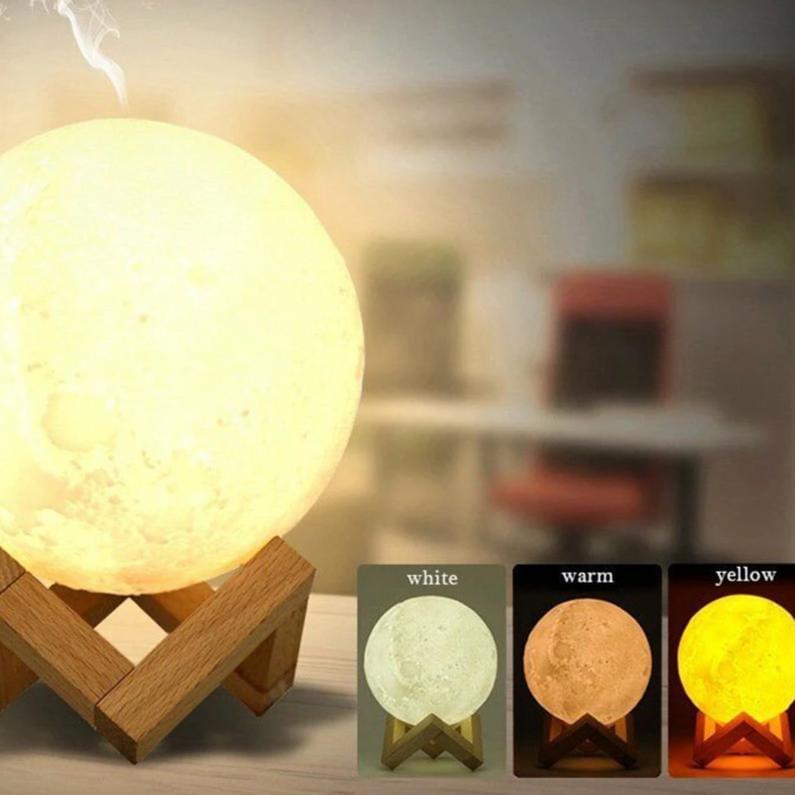 3D mēness formas gaisa mitrinātājs - difuzors - baudiet svaigu gaisu