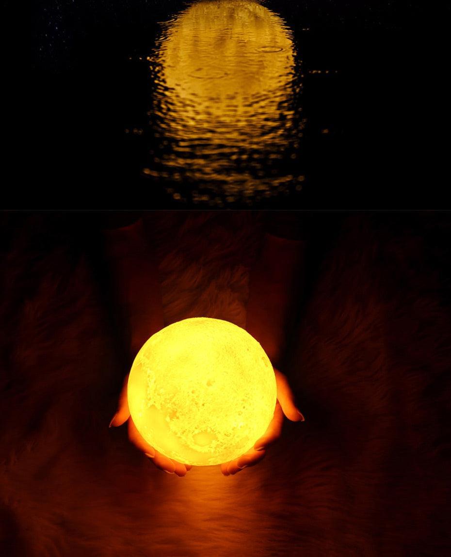 3D mēness formas gaisa mitrinātājs - difuzors - baudiet svaigu gaisu