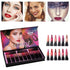 12 vnt. lūpų dažų rinkinys - tobuli atspalviai bet kokiam makiažui.