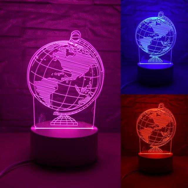 3D stalinė lempa su atvaizdu - jaukumas ir praktiškumas