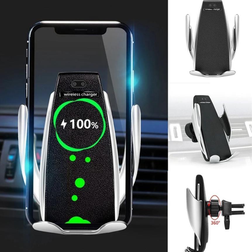 Bezvadu automātiskais automašīnas tālruņa turētājs un lādētājs — mūsdienīgas ērtības