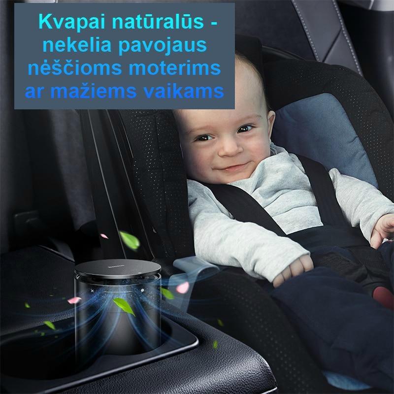 Automobilinis oro gaiviklis su formaldehido filtru - saugus ir švarus oras