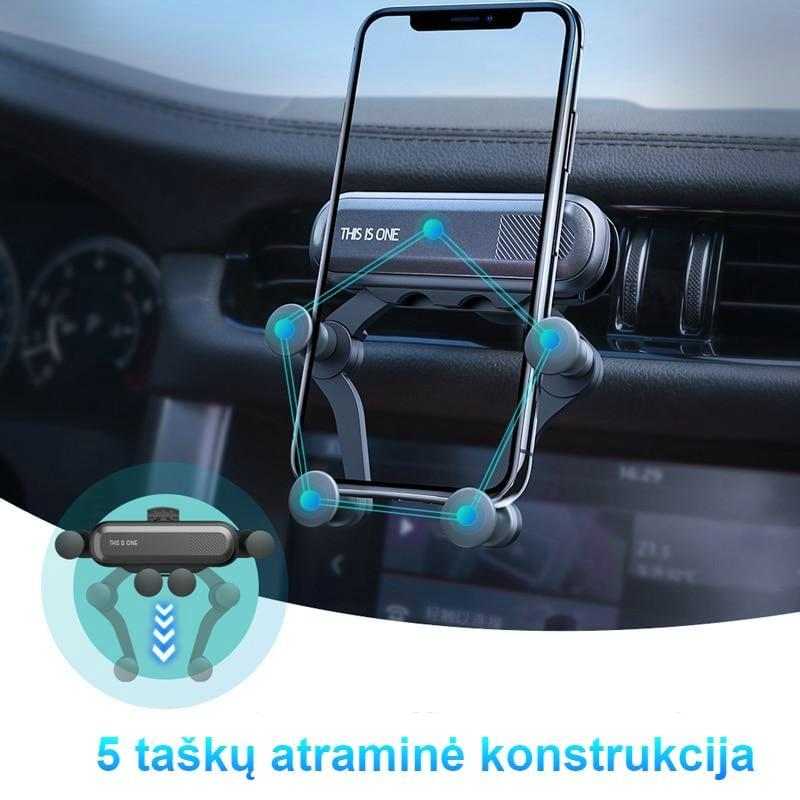 Automatinis automobilinis telefono laikiklis - saugiausias pasirinkimas