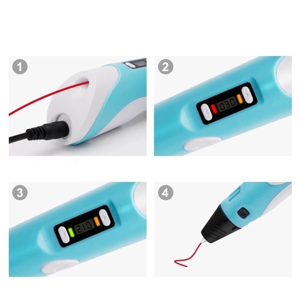 3D rašiklis - nuostabūs 3D kūriniai - 2023 naujovė