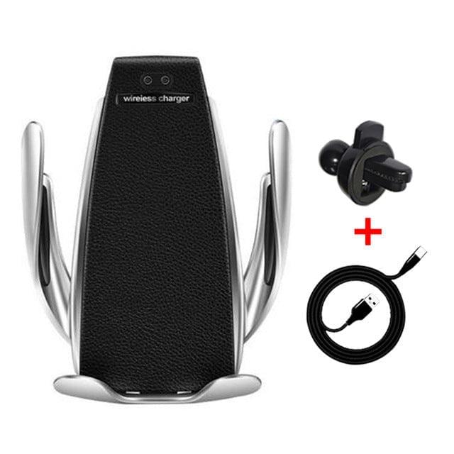 Bezvadu automātiskais automašīnas tālruņa turētājs un lādētājs — mūsdienīgas ērtības