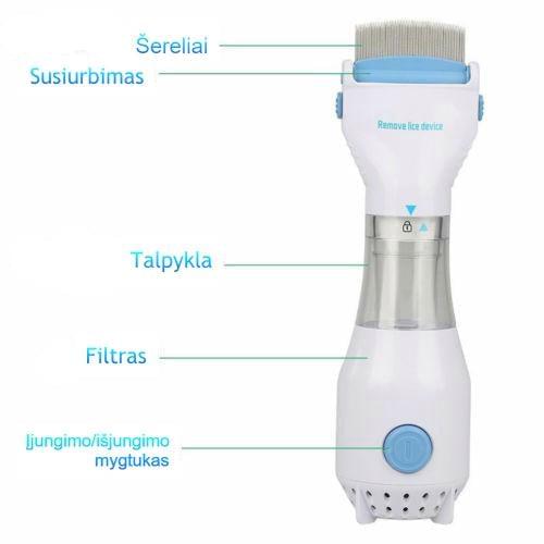 Automatinės elektrinės šukos nuo utėlių - jokio vargo