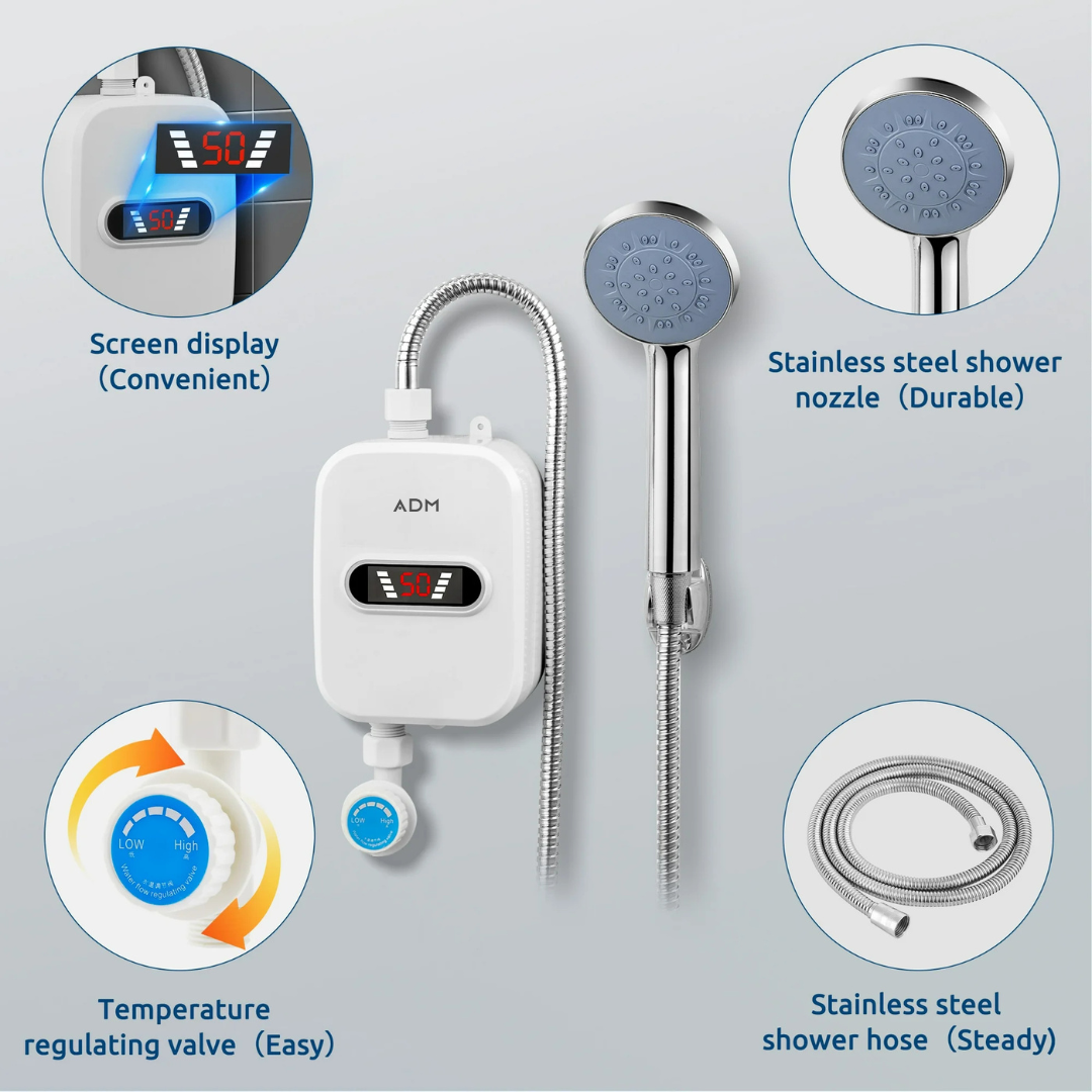 Termostatinis Vandens Šildytuvas – Akimirksniu Karštas Vanduo ir Filtracija