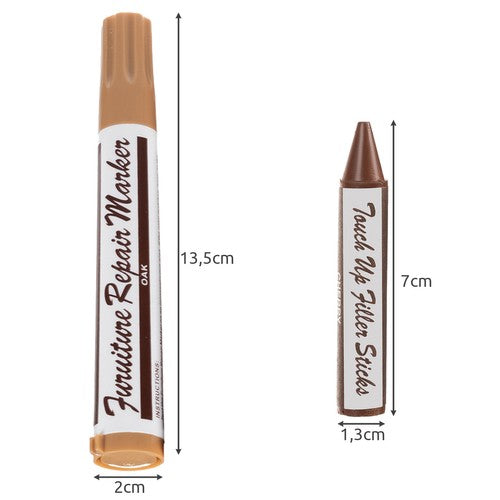 Baldų remonto rinkinys - Medžio Markeriai  (21 vnt.)