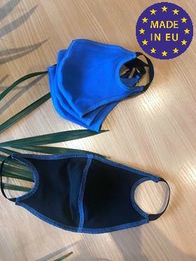 Daugkartinio naudojimo dviejų sluoksnių apsauginė veido kaukė