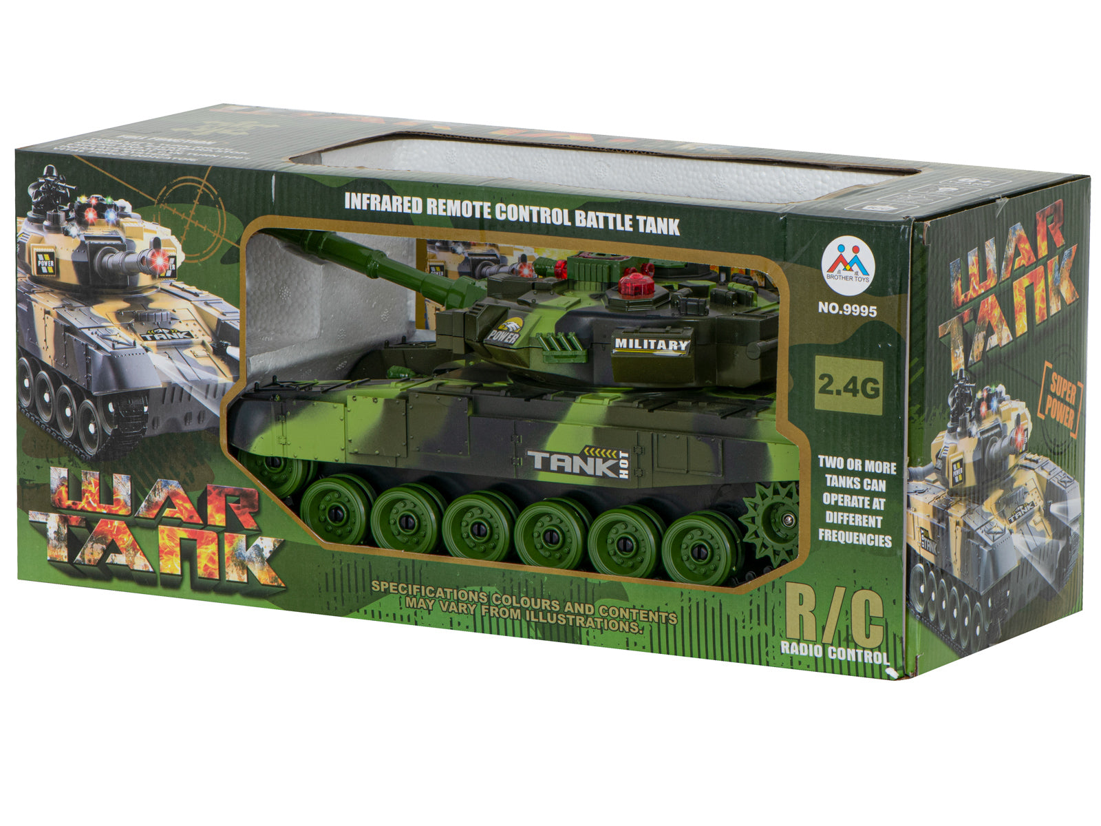 RC kara tanks 9993 2,4 GHz meža kamuflāža 