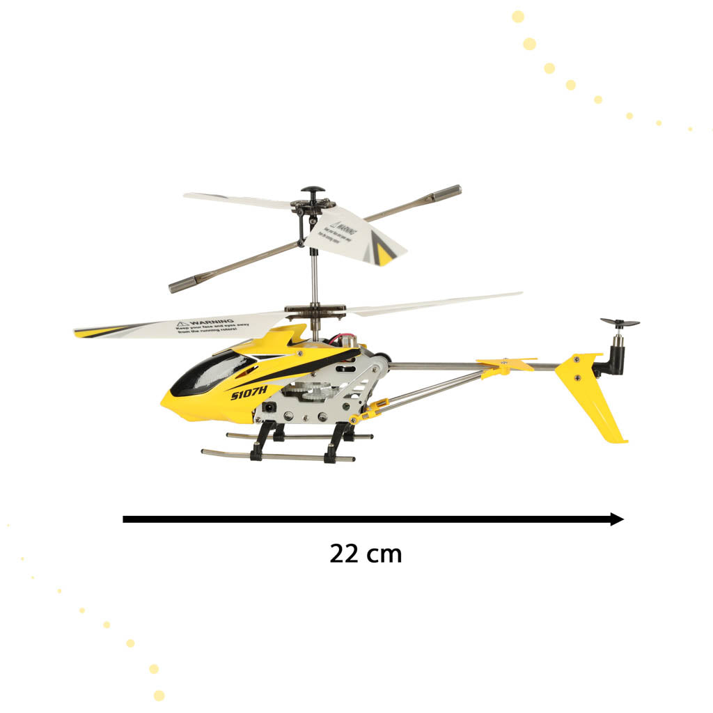 SYMA S107H RC helikopters 2.4GHz RTF dzeltens 