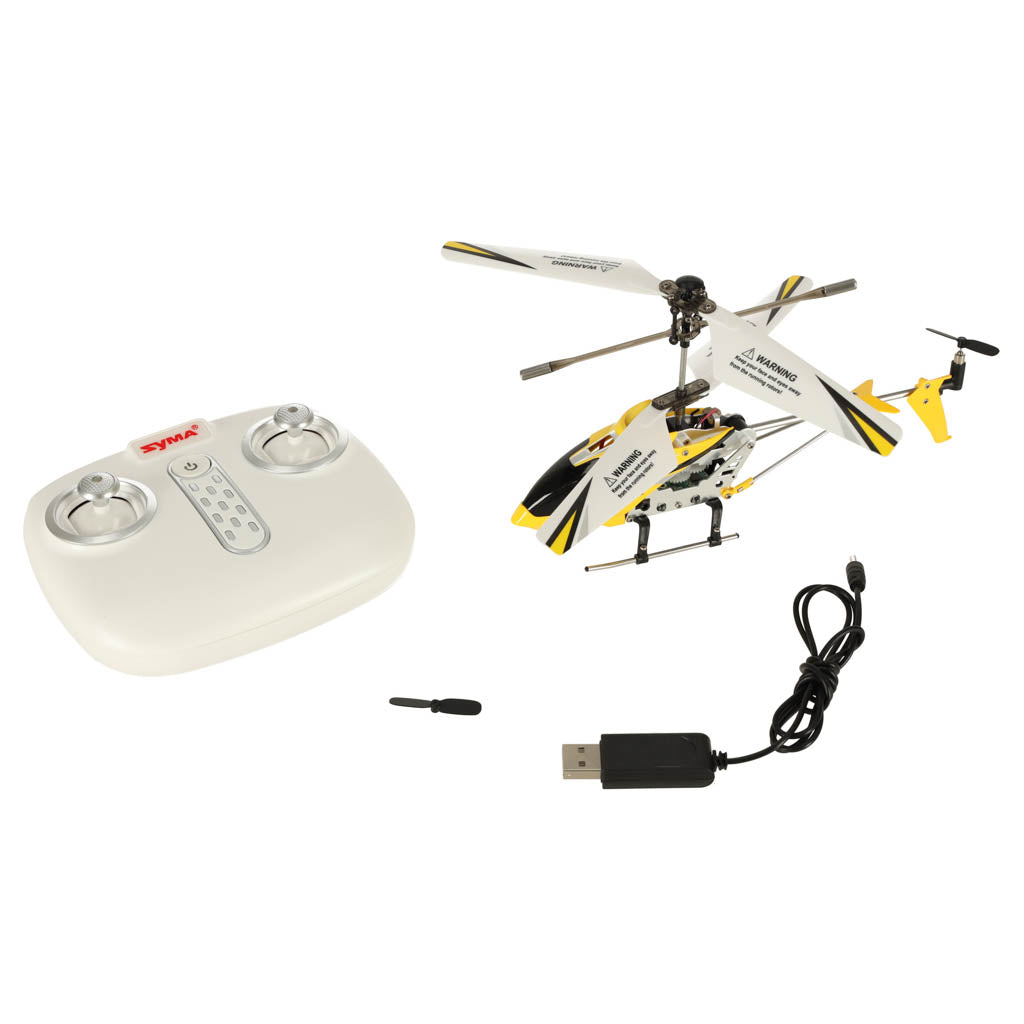 SYMA S107H RC helikopters 2.4GHz RTF dzeltens 