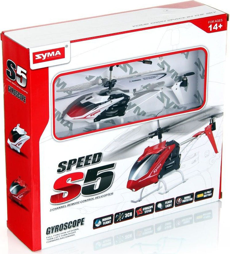 SYMA S5 RC helikopters 3 kanālu balts 