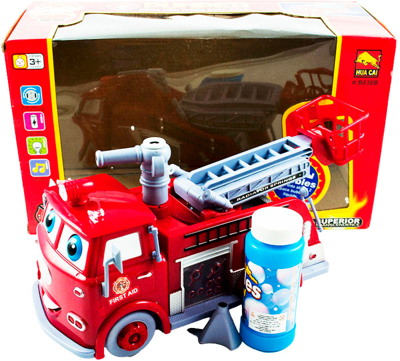 Ugniagesių komanda "Burbulų sunkvežimis"