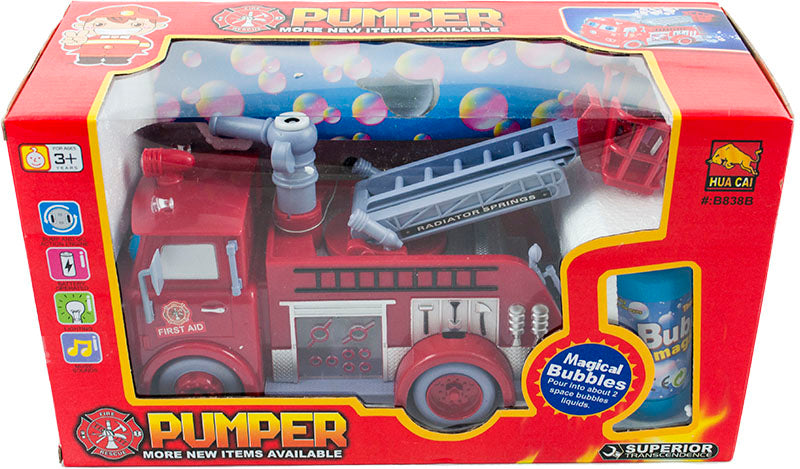 Ugniagesių komanda "Burbulų sunkvežimis"