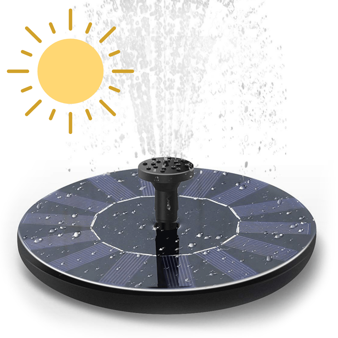 Fontanas su saulės baterija + antgalių rinkinys+modernu.lt