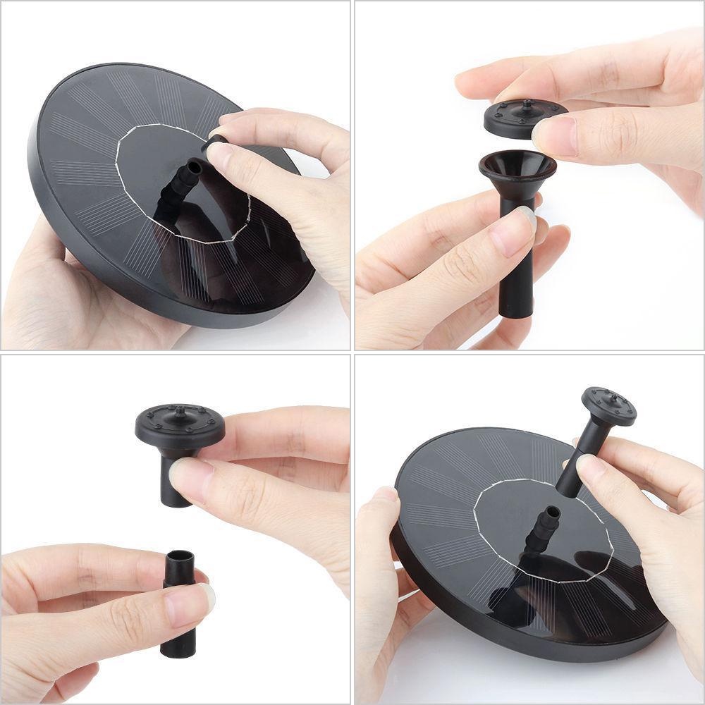 Fontanas su saulės baterija + antgalių rinkinys+modernu.lt