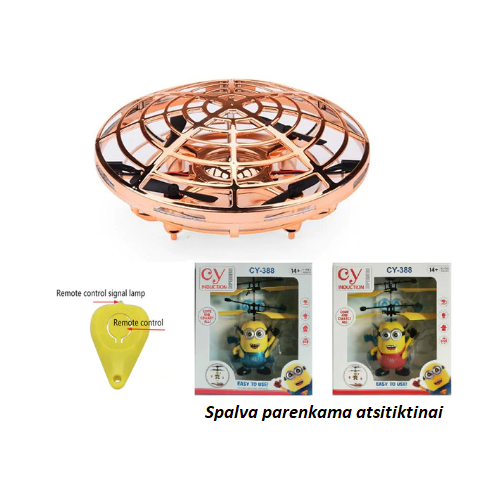 Mini dronas valdomas rankomis–gera nuotaika garantuota!