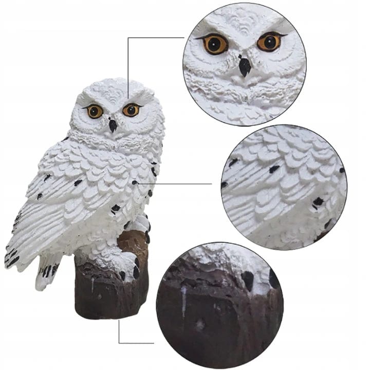 Lauko LED šviestuvas PELĖDA (su saulės baterija)+modernu.lt