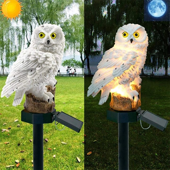 Lauko LED šviestuvas PELĖDA (su saulės baterija)+modernu.lt