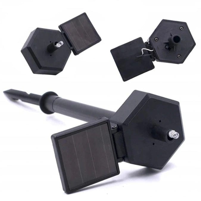 Lauko LED šviestuvas PELĖDA (su saulės baterija)+modernu.lt