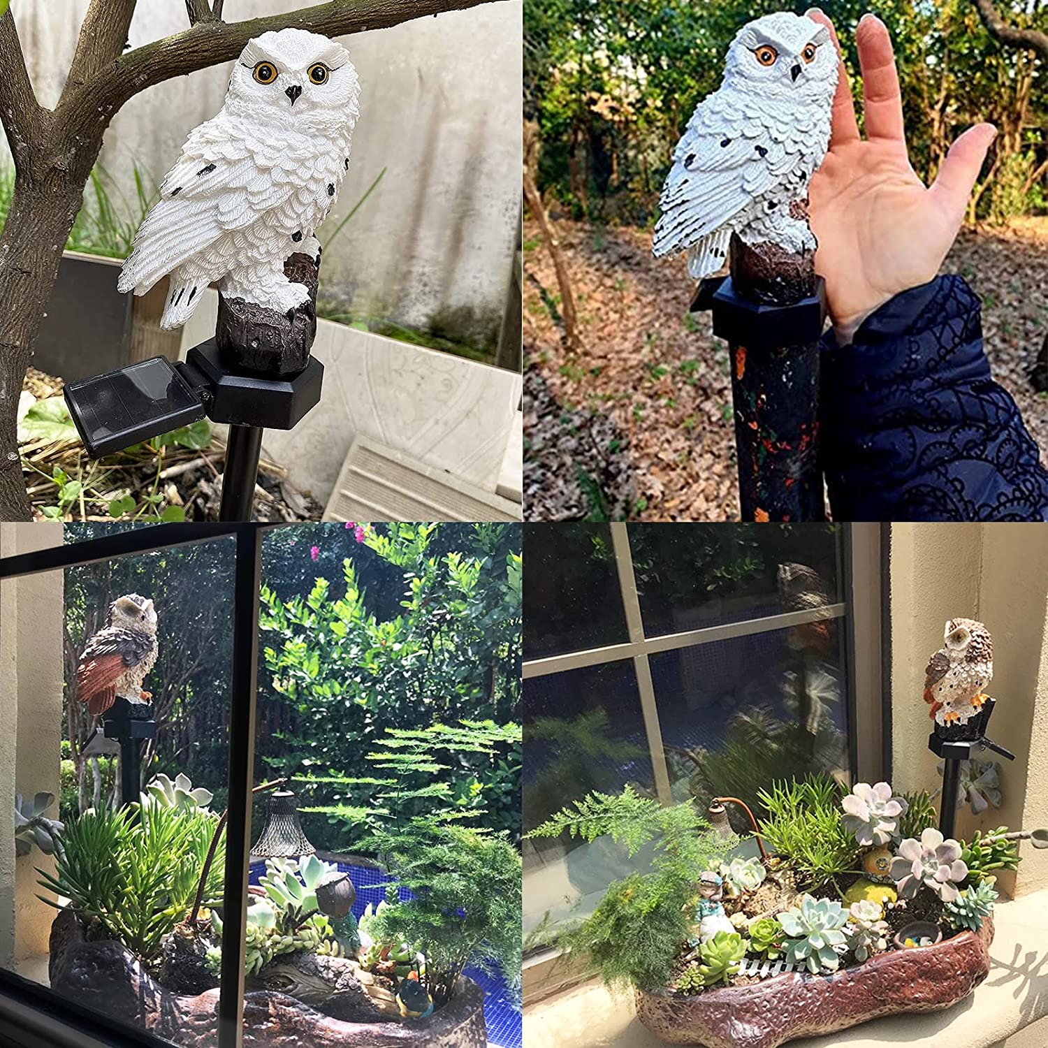 Lauko LED šviestuvas PELĖDA (su saulės baterija)+modernu.lt