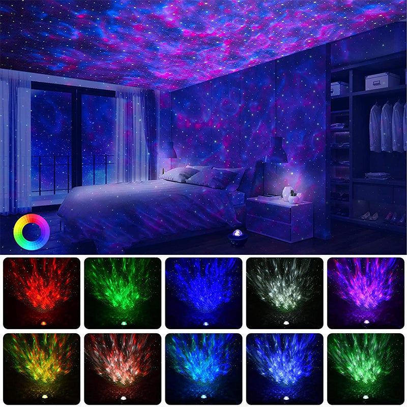 LED projektorius su garsiakalbiu ir lazeriu 