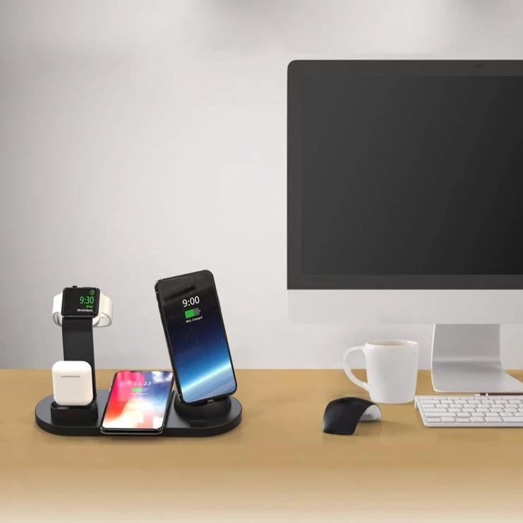 Išmaniųjų-prietaisų-įkrovimo-stotelė-4in1