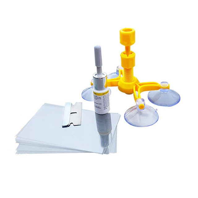 Stiklo įtrūkimų šalinimo rinkinys–visiems stiklo paviršiams ir ekranams - 2023 naujiena