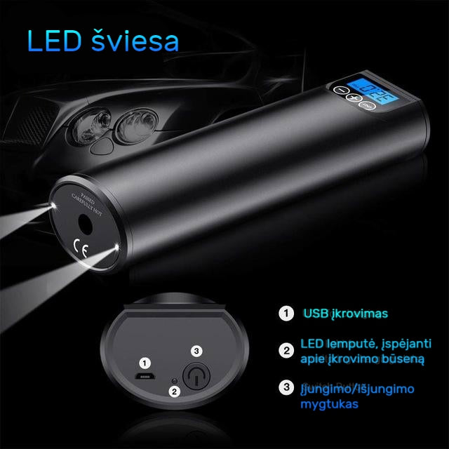 Nešiojama-automobilinė-pompa