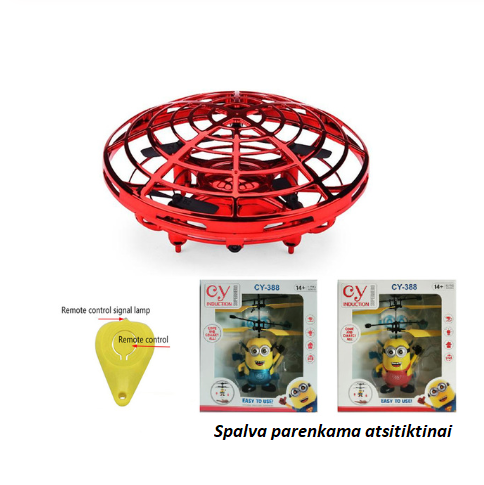 Mini dronas valdomas rankomis–gera nuotaika garantuota!